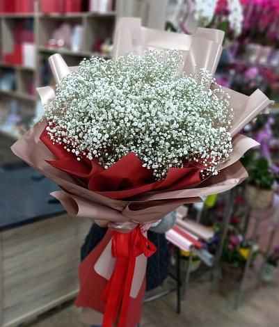 Букет цветов из: Гипсофила в Большеречье