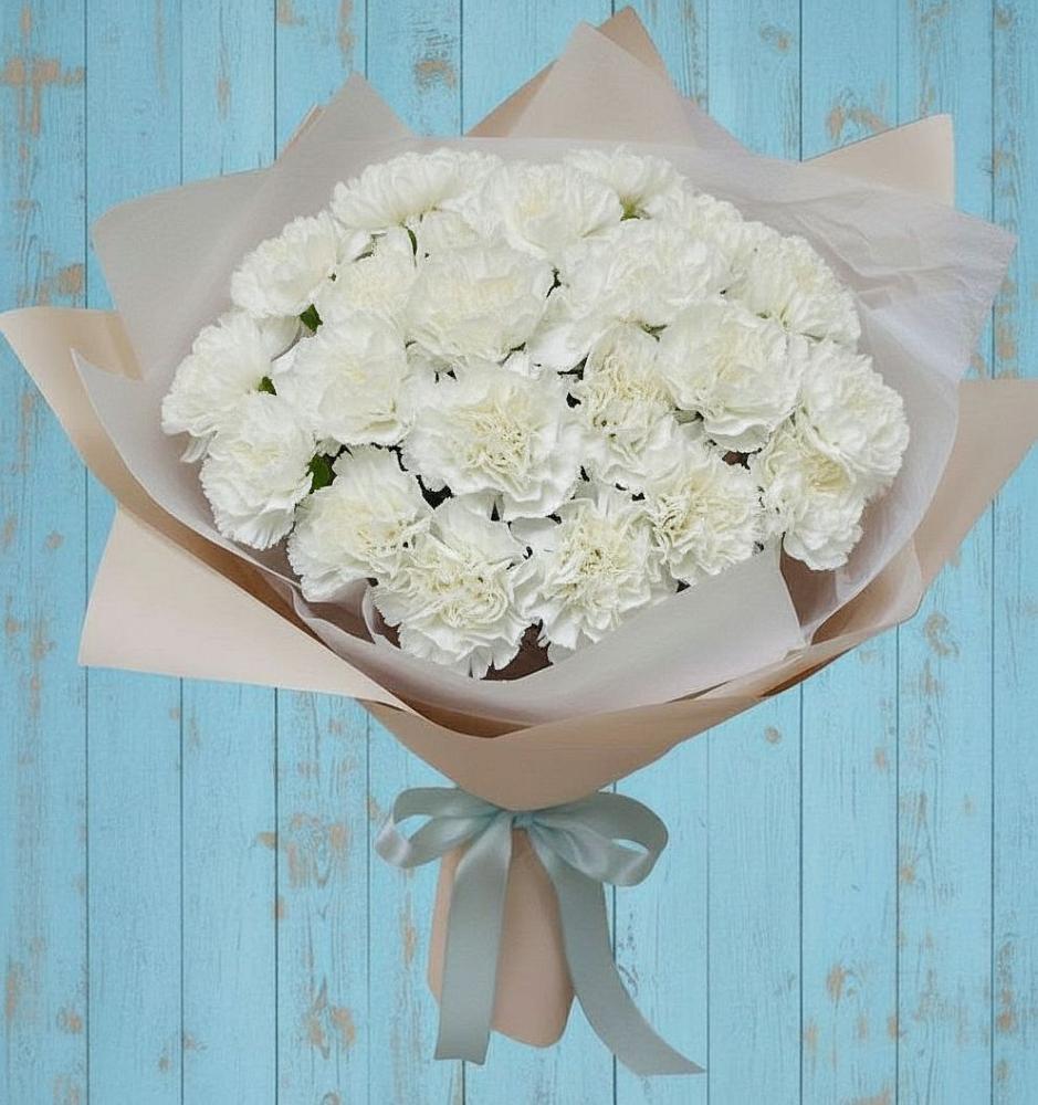 Букет цветов из: Гвоздики в Большеречье