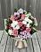Букет цветов из: Альстромерии, Гвоздики, Розы и Хризантемы в Большеречье