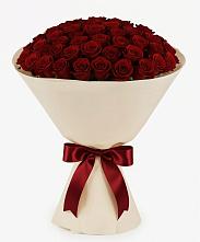 Букет 101 Бордовая роза Блэк Бакарра в Большеречье