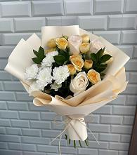 Букет цветов из:  Розы и Хризантемы в Большеречье