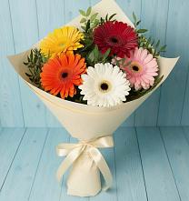 Букет цветов из:  Герберы в Большеречье