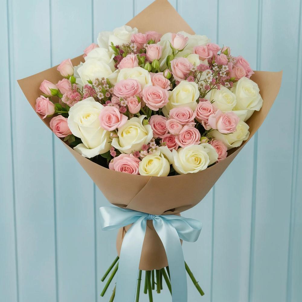 Букет цветов из: Розы в Большеречье