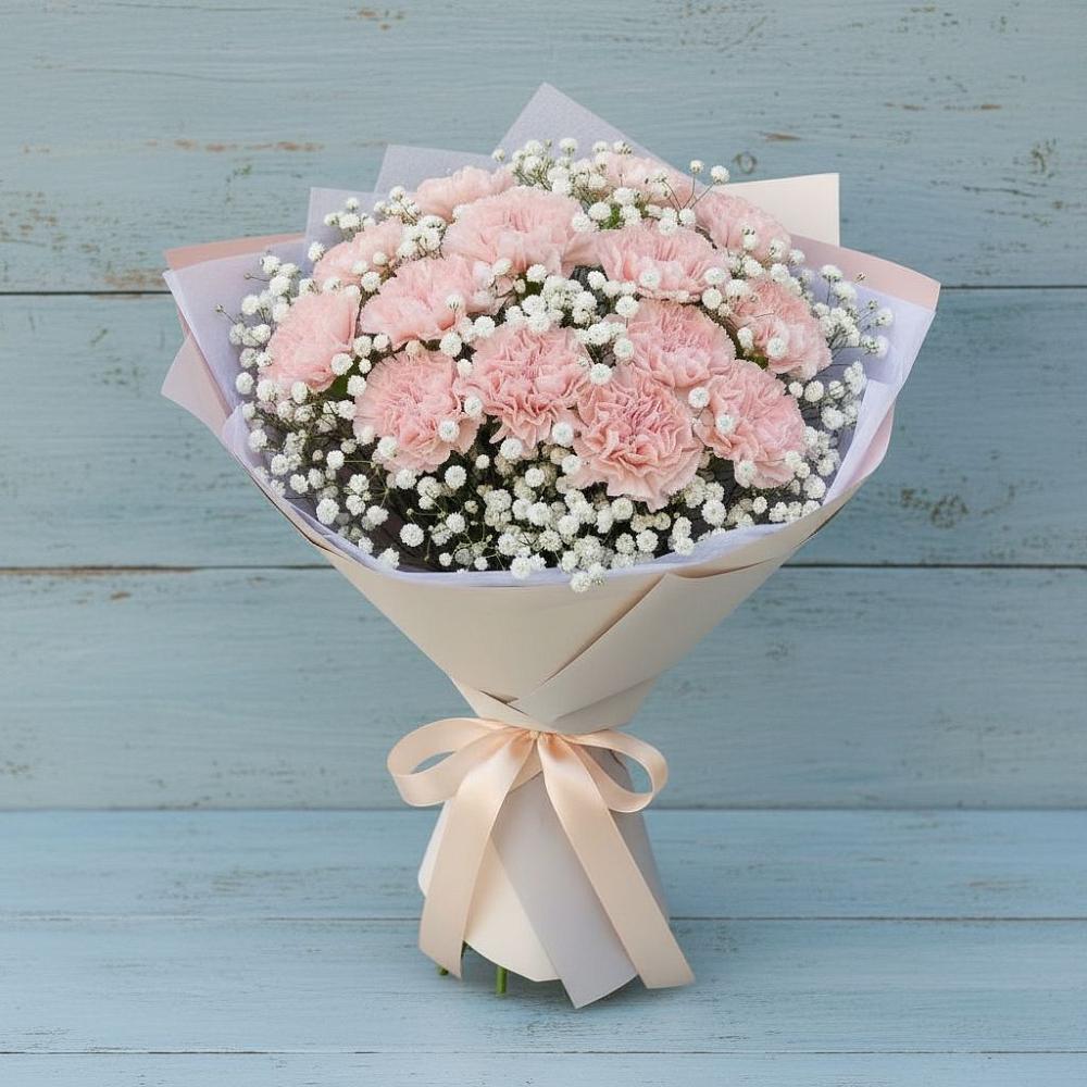 Букет цветов из: Гвоздики в Большеречье