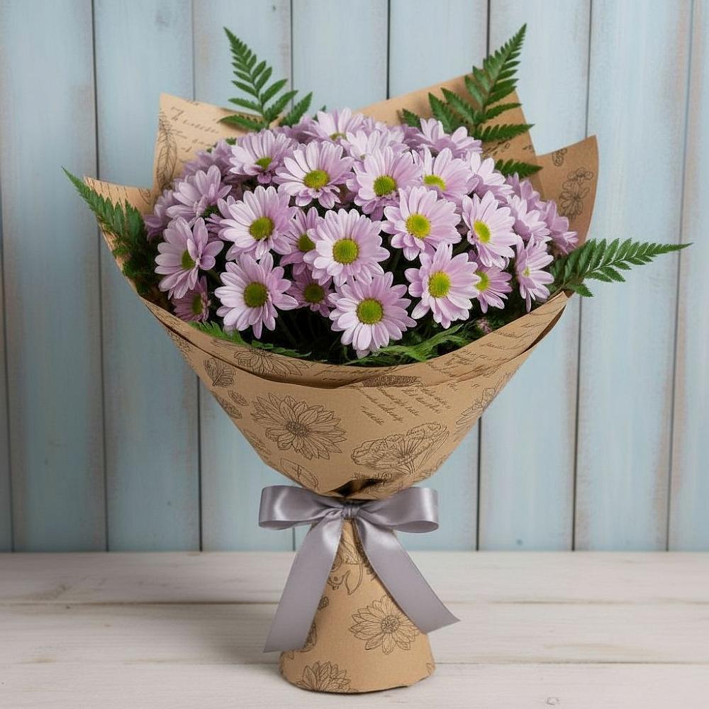 Букет цветов из: Хризантемы в Большеречье