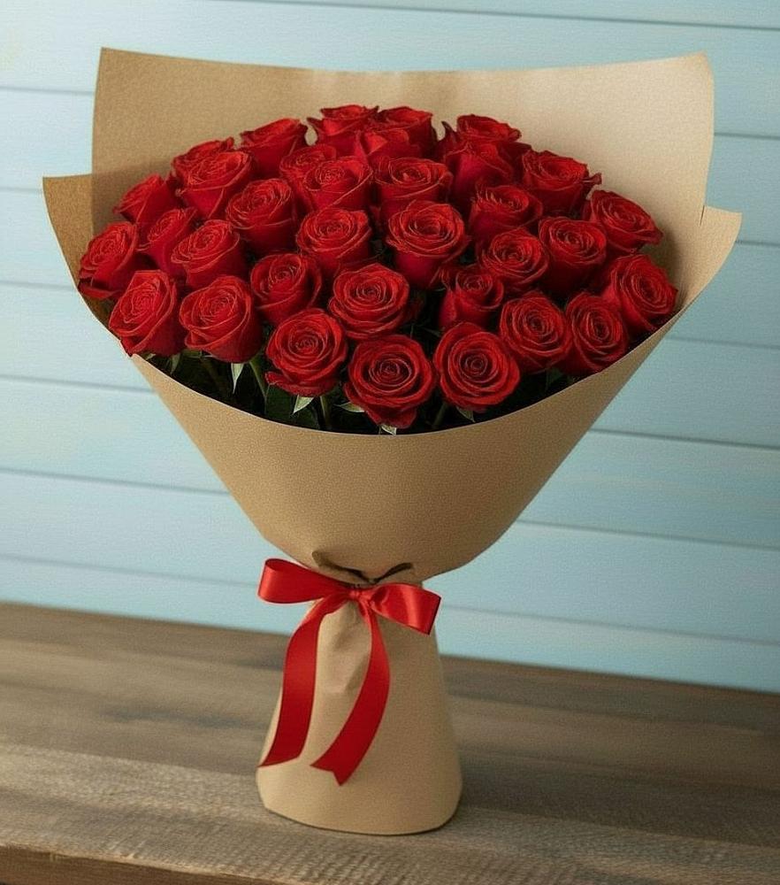 Букет Красные розы Милано в Большеречье