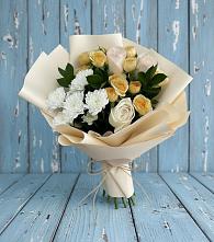 Букет цветов из:  Розы и Хризантемы #REPLACE_PRED# Большеречье