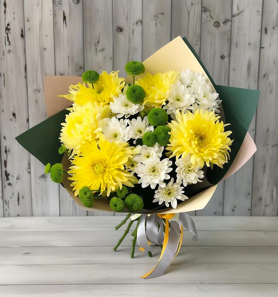 Букет цветов из: Хризантемы в Большеречье