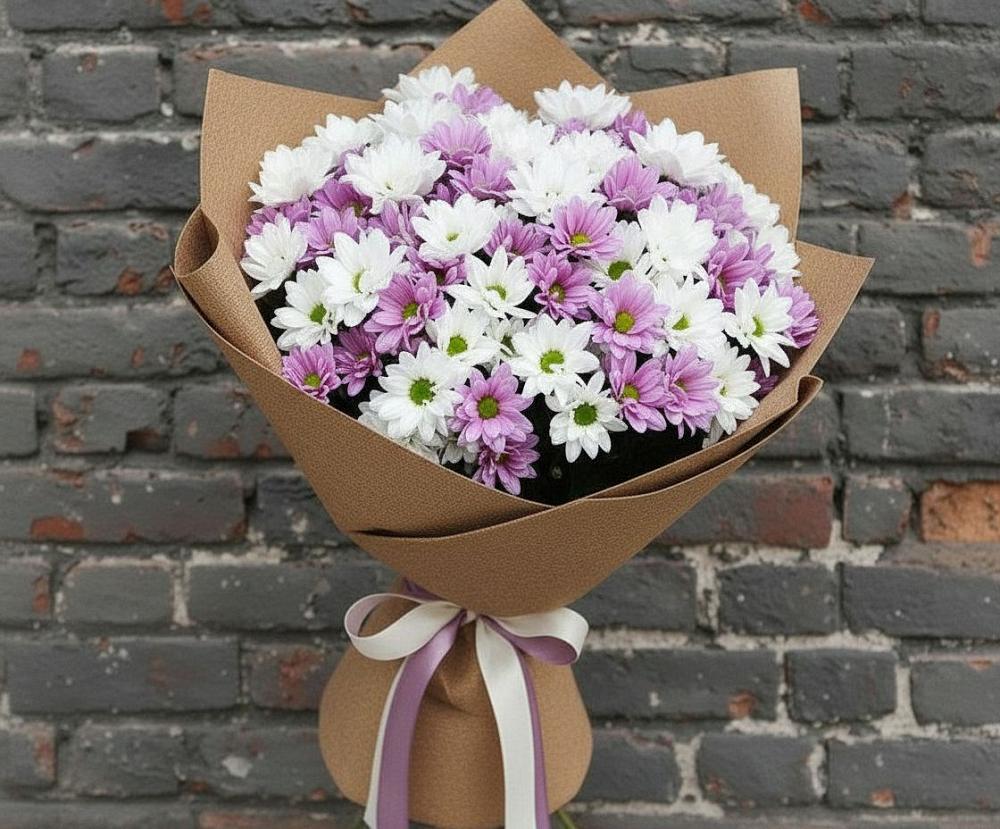 Букет цветов из: Хризантемы в Большеречье