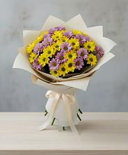 Букет цветов из:  Хризантемы #REPLACE_PRED# Большеречье