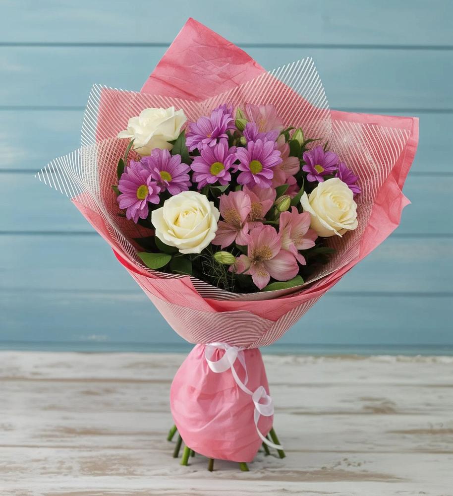 Букет цветов из: Герберы в Большеречье