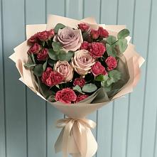 Букет цветов из:  Гвоздики и Розы #REPLACE_PRED# Большеречье