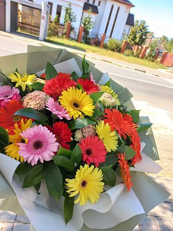 Букет цветов из: Герберы в Большеречье