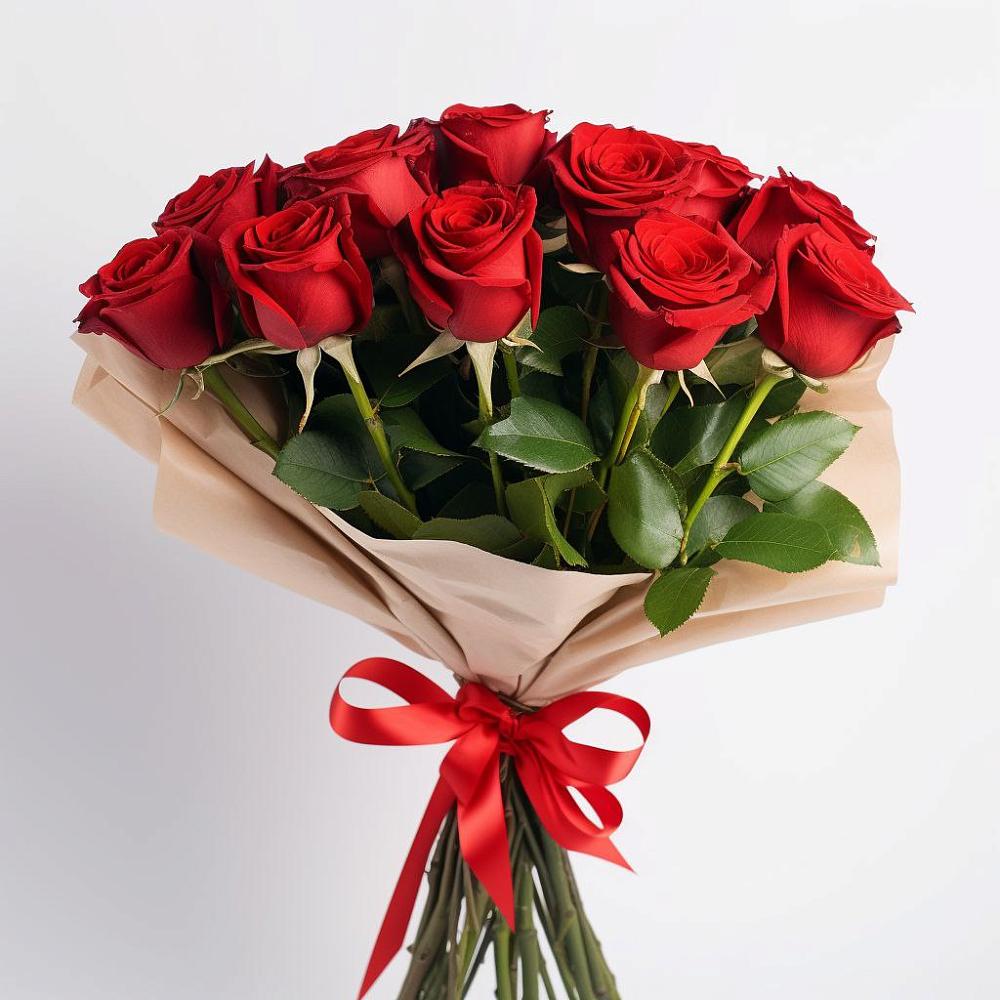 Букет 11 Красных роз Эдлесс Лав в Большеречье